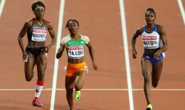 Mondial d’athlétisme : Murielle Ahouré éliminée en 11,2, Ta Lou Marie-Josée termine 7e.
